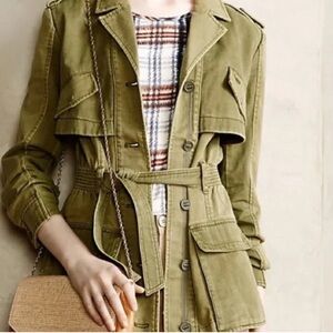 Anthropologie Hei Hei Feminine Military Jacket
